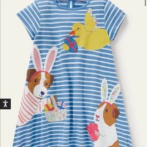 NWOT Mini Boden Fun Big Appliqué Dress